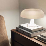 Angers Nantes Cholet Saumur Icones Artemide Lampe a poser Nesso Blanc Giancarlo Mattioli 7