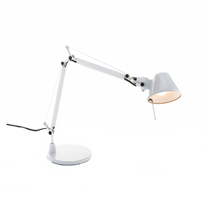 Angers Nantes Cholet Saumur Icones Artemide Lampe de bureau Tolomeo Micro Blanc brillant Aluminium Michele De Lucchi 10