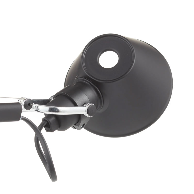 Angers Nantes Cholet Saumur Icones Artemide Lampe de bureau Tolomeo Micro Noir Mat Aluminium Michele De Lucchi