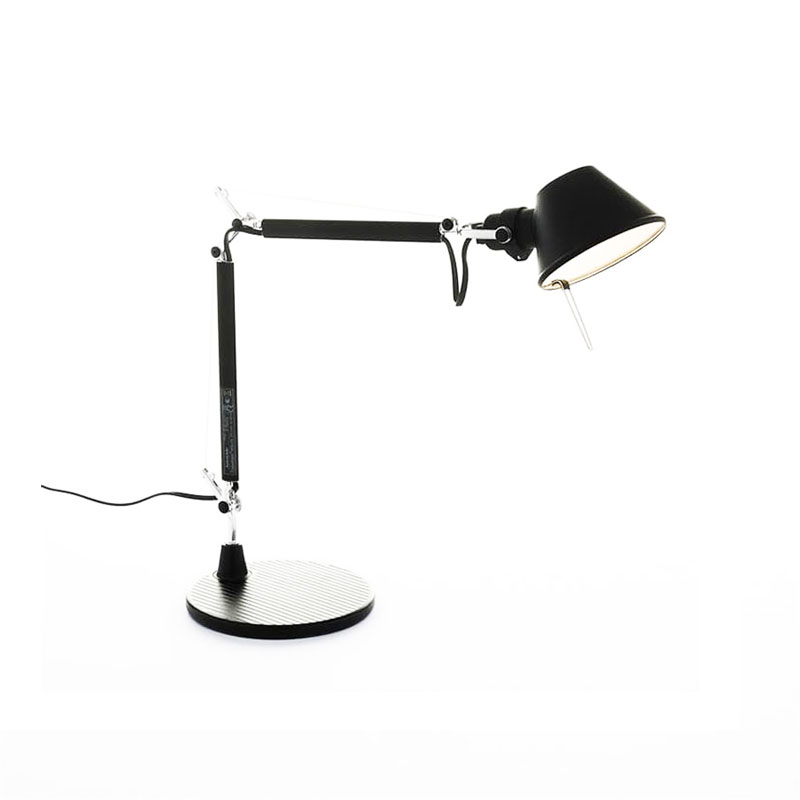 Angers Nantes Cholet Saumur Icones Artemide Lampe de bureau Tolomeo Micro Noir Mat Aluminium Michele De Lucchi 5