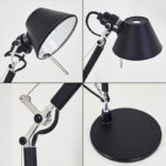 Angers Nantes Cholet Saumur Icones Artemide Lampe de bureau Tolomeo Micro Noir Mat Aluminium Michele De Lucchi 6