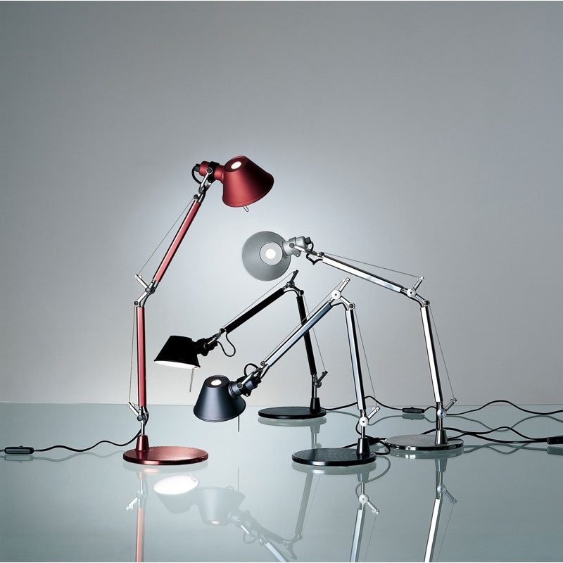 Angers Nantes Cholet Saumur Icones Artemide Lampe de bureau Tolomeo Micro Noir Mat Aluminium Michele De Lucchi 7
