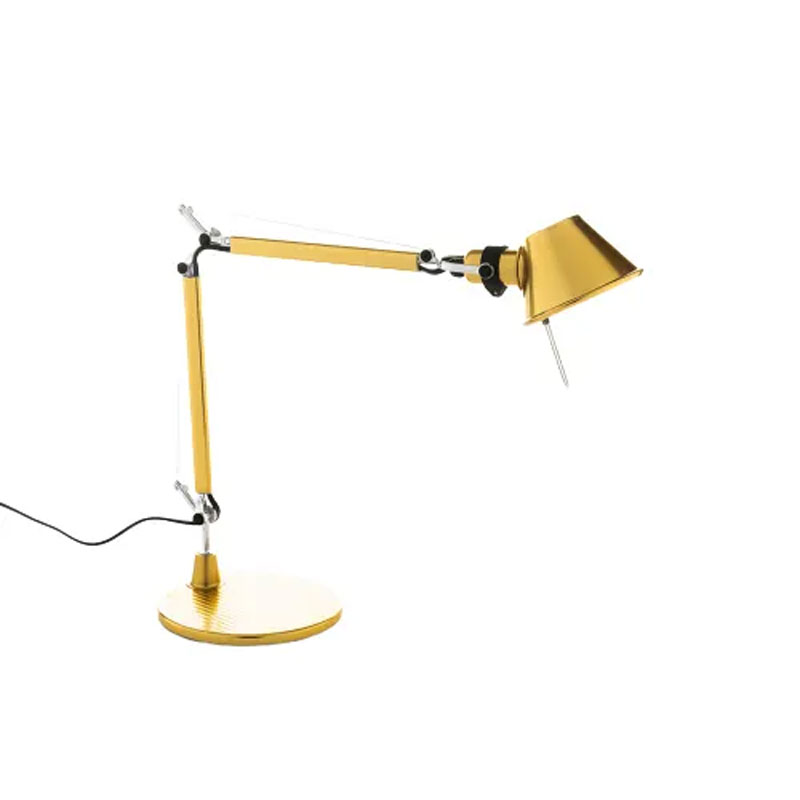Angers Nantes Cholet Saumur Icones Artemide Lampe de bureau Tolomeo Micro gold or oro Aluminium Michele De Lucchi 12