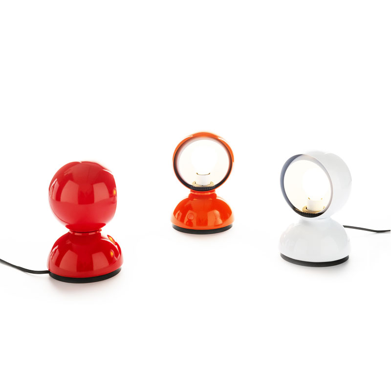 Angers Nantes Cholet Saumur Icones Artemide Lampe de table Eclisse Orange Vico Magistretti 10