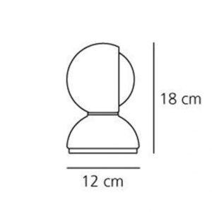 Angers Nantes Cholet Saumur Icones Artemide Lampe de table Eclisse Orange Vico Magistretti 11