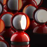 Angers Nantes Cholet Saumur Icones Artemide Lampe de table Eclisse Orange Vico Magistretti 2
