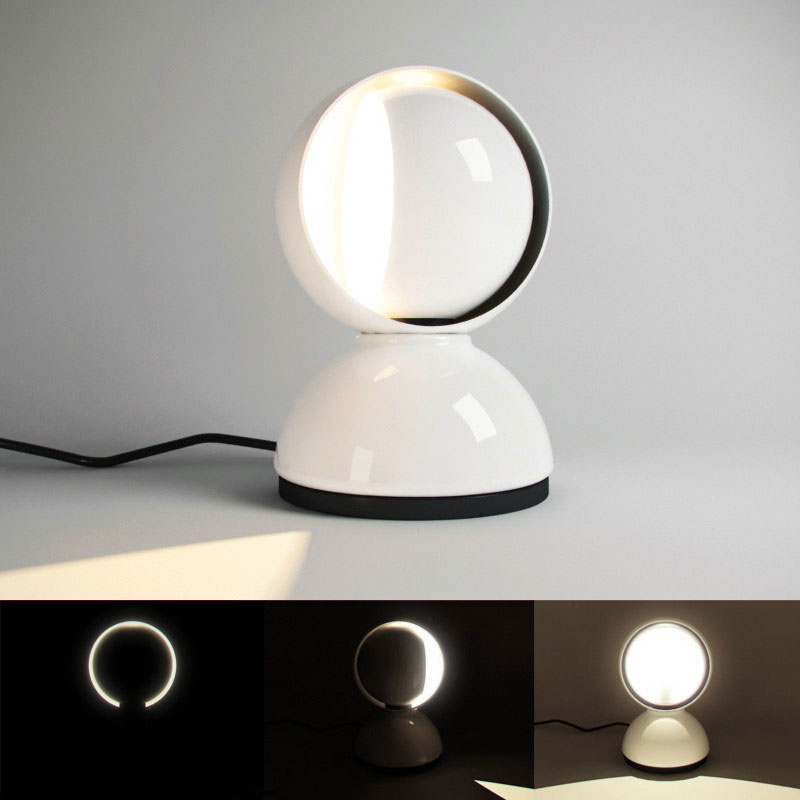 Angers Nantes Cholet Saumur Icones Artemide Lampe de table Eclisse Orange Vico Magistretti 6