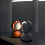 Angers Nantes Cholet Saumur Icones Artemide Lampe de table Eclisse Orange Vico Magistretti 8