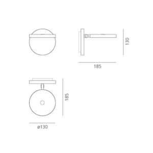 Angers Nantes Cholet Saumur Icones Artemide applique Demettra Blanc led Naoto Fukasawa 10