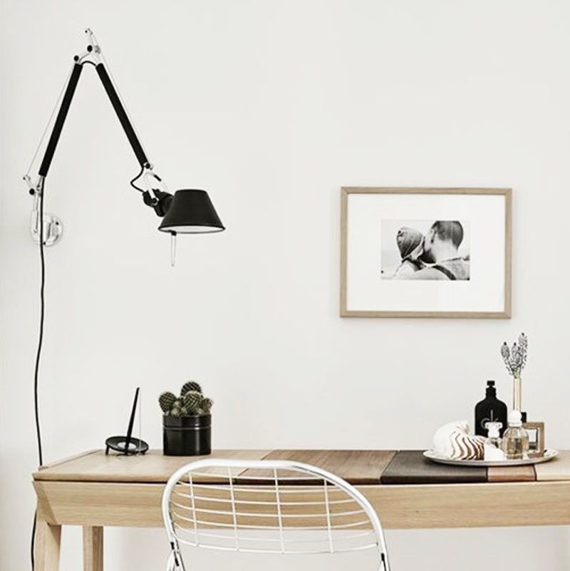 Angers Nantes Cholet Saumur Icones Artemide applique Tolomeo parete Noir Aluminium Michele De Lucchi 6