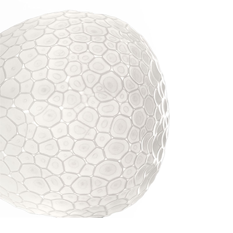 Angers Nantes Cholet Saumur Icones Artemide applique plafonnier Méteorite verre blanc Pio & Tito Toso 4