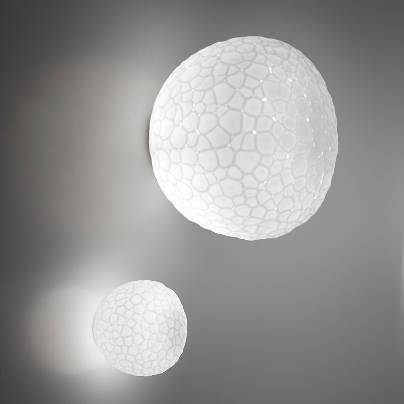 Angers Nantes Cholet Saumur Icones Artemide applique plafonnier Méteorite verre blanc Pio & Tito Toso 6