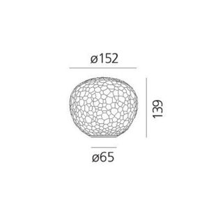 Angers Nantes Cholet Saumur Icones Artemide lampe de table chevet Méteorite verre blanc Pio & Tito Toso 9