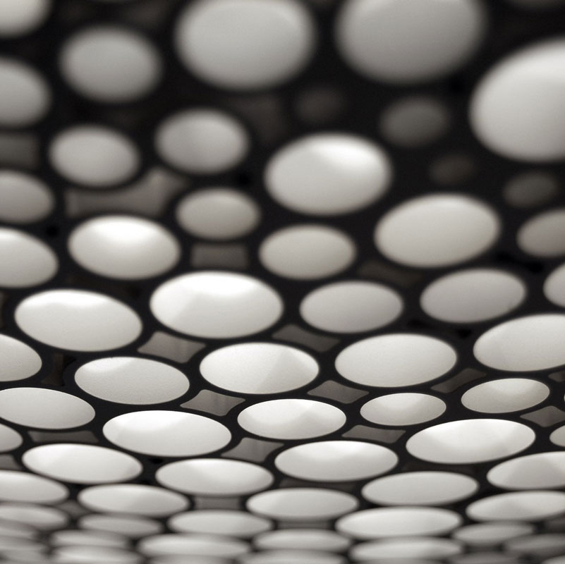 Angers Nantes Cholet Saumur Icones Artemide suspension Calipso Alveole nid d'abeille blanc Neil Poulton 1