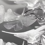 Angers Nantes Cholet Saumur Icones Artemide suspension Chlorophilia chrome nature fleur Ross Lovegrove 2