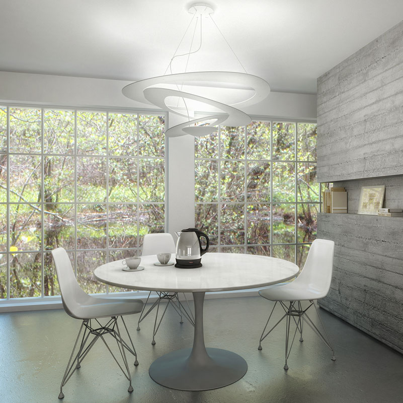 Angers Nantes Cholet Saumur Icones Artemide suspension Pirce aluminium Giancarlo Mattioli 6