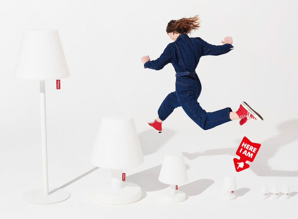 Angers Nantes Cholet Saumur Icones Fatboy Lampe Batterie chevet outdoor table Edison The Petit Blanc rechargeable 12