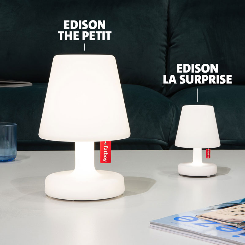 Angers Nantes Cholet Saumur Icones Fatboy Lampe Batterie chevet outdoor table Edison The Petit Blanc rechargeable 3