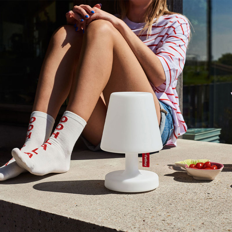 Angers Nantes Cholet Saumur Icones Fatboy Lampe Batterie chevet outdoor table Edison The Petit Blanc rechargeable 5