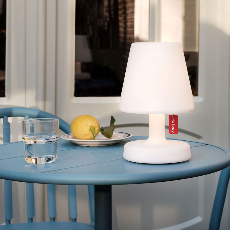 Angers Nantes Cholet Saumur Icones Fatboy Lampe Batterie chevet outdoor table Edison The Petit Blanc rechargeable 6