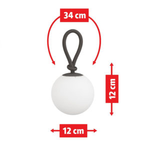 Angers Nantes Cholet Saumur Icones Fatboy Lampe Batterie nomade outdoor Bolleke Anthracite rechargeable suspension 0