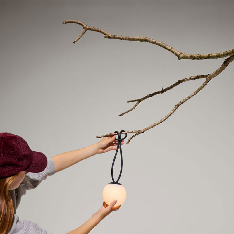 Angers Nantes Cholet Saumur Icones Fatboy Lampe Batterie nomade outdoor Bolleke Anthracite rechargeable suspension 5