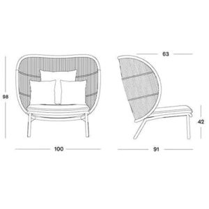 Angers Nantes Cholet Saumur Icones Fauteuil Vincent Sheppard Kodo mobilier exterieur outdoor lounge Studio Segers Cocoon Almond 8