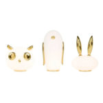 Angers Nantes Cholet Saumur Icones Moooï Lampe a poser Purr Pets Light Blanc Or Marcel Wanders 4