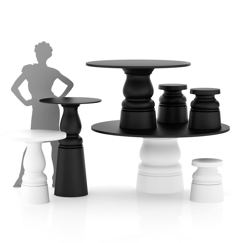 Angers Nantes Cholet Saumur Icones Moooï Tabouret New Antiques noir Marcel Wanders 2