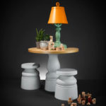 Angers Nantes Cholet Saumur Icones Moooï Tabouret New Antiques noir Marcel Wanders 6