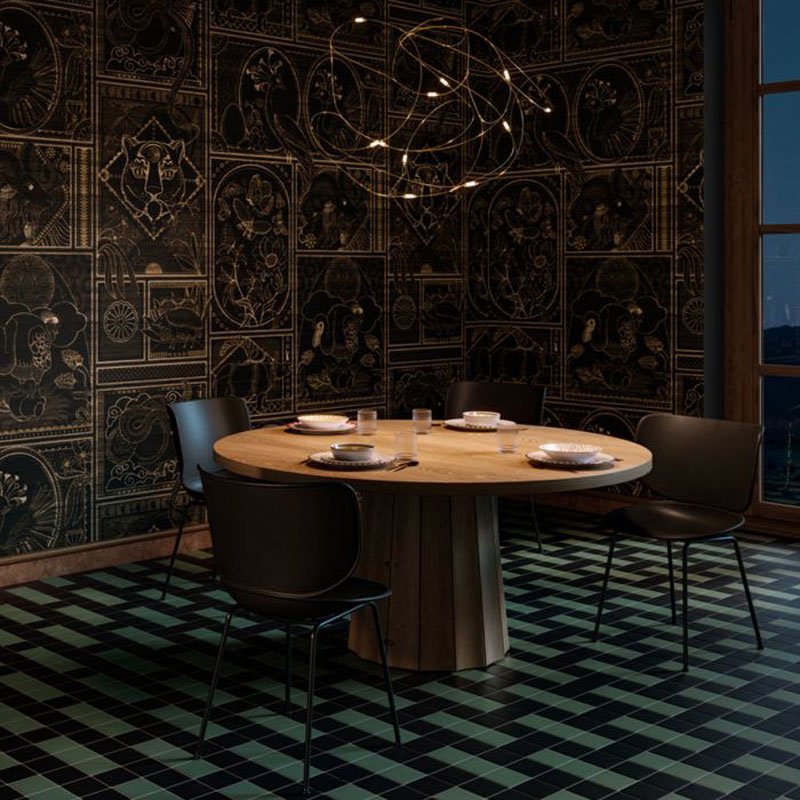 Angers Nantes Cholet Saumur Icones Moooï suspension Flock of light cuivre copper led Studio Toer wanders