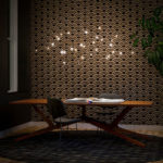 Angers Nantes Cholet Saumur Icones Moooï suspension Flock of light cuivre copper led Studio Toer wanders 2