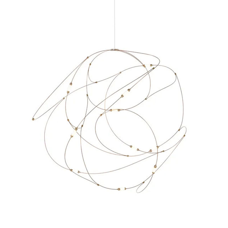 Angers Nantes Cholet Saumur Icones Moooï suspension Flock of light cuivre copper led Studio Toer wanders 8