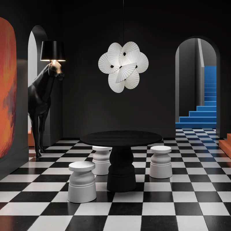 Angers Nantes Cholet Saumur Icones Moooï suspension Serpentine Blanc Front Studio Wanders 13