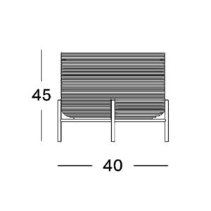 Angers Nantes Cholet Saumur Icones Pot plantes Vincent Sheppard Ivo mobilier exterieur outdoor Rotin Noir 9
