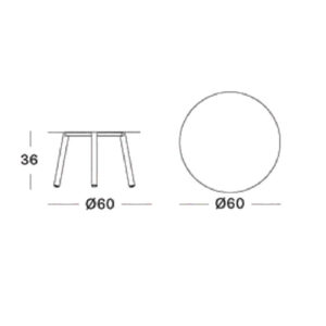 Angers Nantes Cholet Saumur Icones table basse Vincent Sheppard Lilo mobilier 60 exterieur Noir outdoor lounge 1