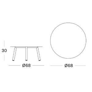 Angers Nantes Cholet Saumur Icones table basse Vincent Sheppard Lilo mobilier exterieur Noir outdoor lounge 3