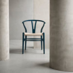 Angers Nantes Cholet Saumur Icones Chaise Fauteuil Carl Hansen CH24 Soft Bleu Wishbone Scandinave Hans J Wegner 13