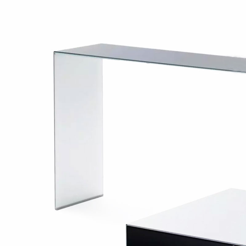 Angers Nantes Cholet Saumur Icones Console Glas Italia Sio2 Bridge Verre Trempé Noir Blanc Piero Lissoni 2