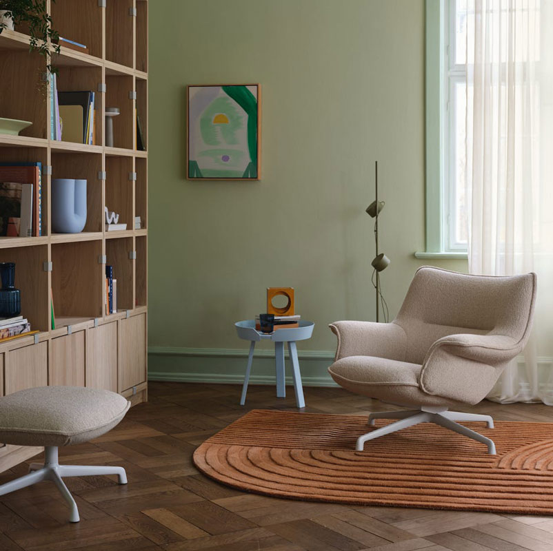 Angers Nantes Cholet Saumur Icones Fauteuil Doze Muuto mobilier Scandinave Olive cocooning Anderssen & Voll 7