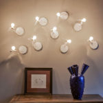 Angers Nantes Cholet Saumur Icones Ingo Maurer Applique lucellino oiseau poetique ampoule verre plume blanc 13