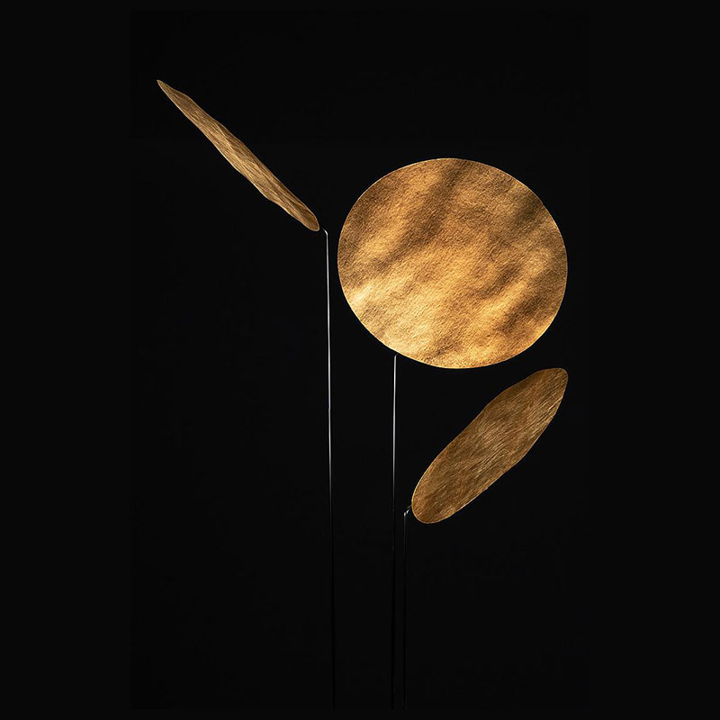 Angers Nantes Cholet Saumur Icones Ingo Maurer Lampadaire Nuunu or Ingo sculpture disque Maurer & Flavia Thumshirn 6