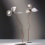 Angers Nantes Cholet Saumur Icones Ingo Maurer Lucellino oiseau plume poetique lampe de table 7