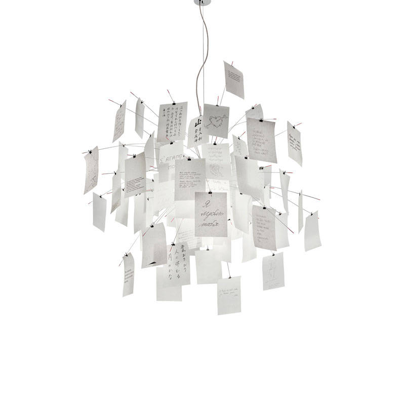 Angers Nantes Cholet Saumur Icones Ingo Maurer Suspension Zettel'Z 5 papier japonnais poetique 8