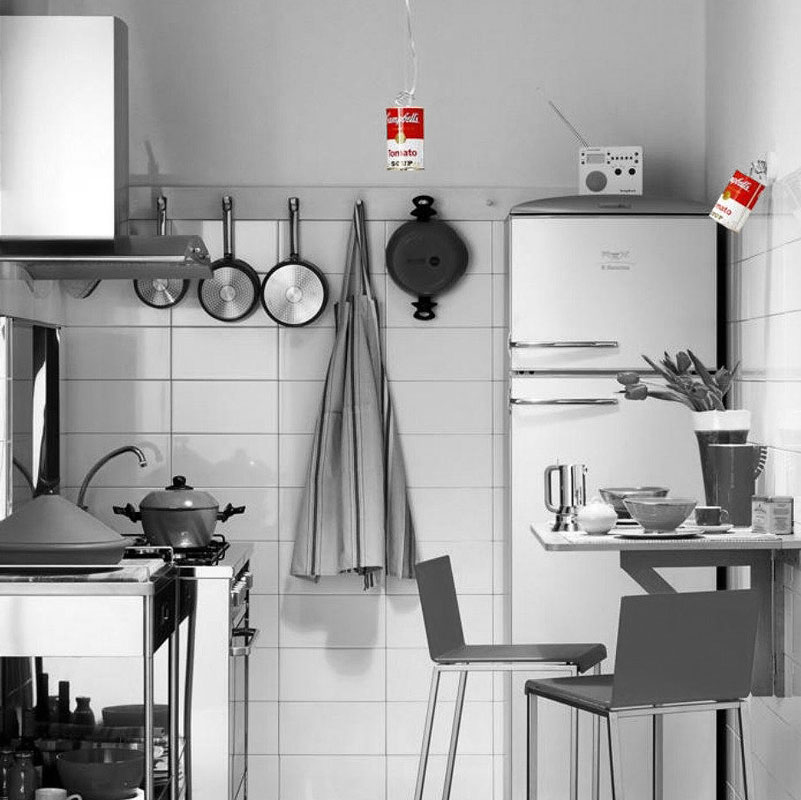 Angers Nantes Cholet Saumur Icones Ingo Maurer Suspension canned light Warhol pop art soup campbells Christoph Matthias 1