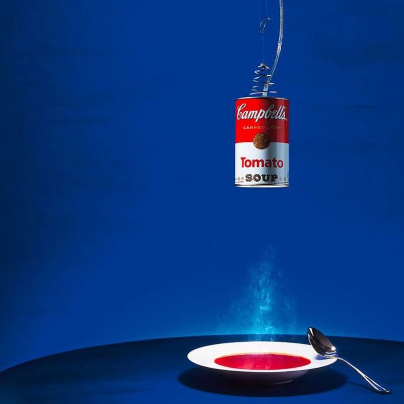 Angers Nantes Cholet Saumur Icones Ingo Maurer Suspension canned light Warhol pop art soup campbells Christoph Matthias 3