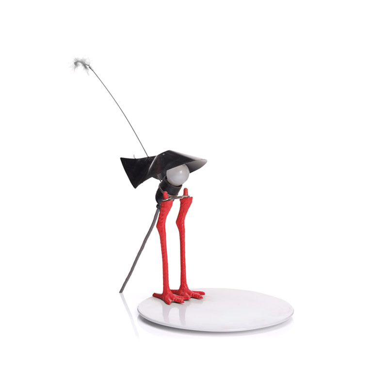 Angers Nantes Cholet Saumur Icones Ingo Maurer lampe a poser Bibibibi oiseau plume porcelaine concept 00