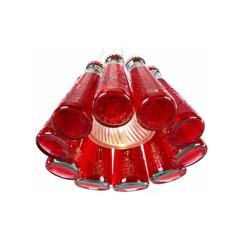 Angers Nantes Cholet Saumur Icones Ingo Maurer suspension capsule Campari rouge bouteille bar Raffaele Celentano 14