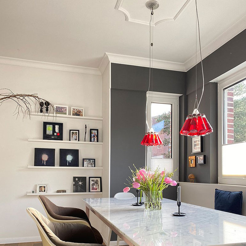 Angers Nantes Cholet Saumur Icones Ingo Maurer suspension capsule Campari rouge bouteille bar Raffaele Celentano 4