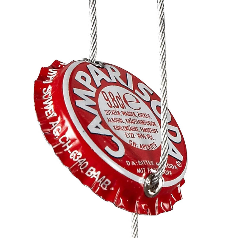 Angers Nantes Cholet Saumur Icones Ingo Maurer suspension capsule Campari rouge bouteille bar Raffaele Celentano 6